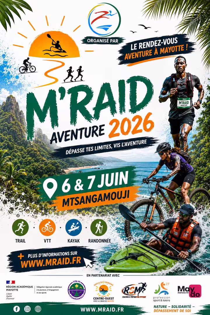 Affiche de RANDO MRAID 2026 : découvrez les hauteurs de Mtsangamouji !