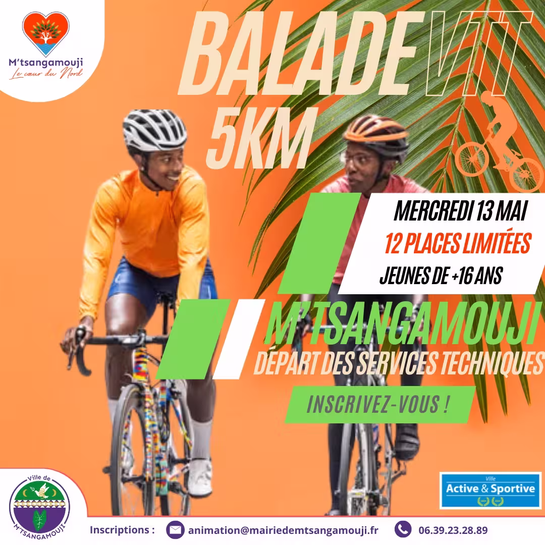 Affiche de Balade VTT à M’tsangamouji